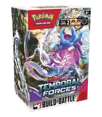 The official, sealed Pokémon Build and Battle Box comes with promotional and booster packs.