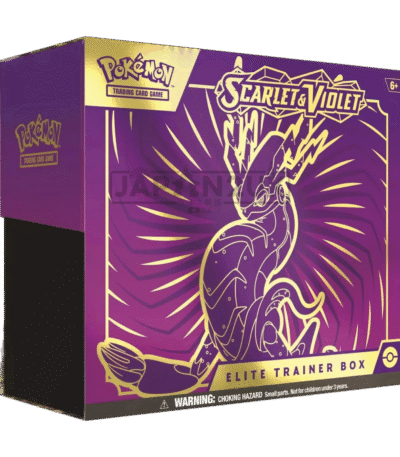 Miraidon Pokémon card and Elite Trainer Box sealed TCG product